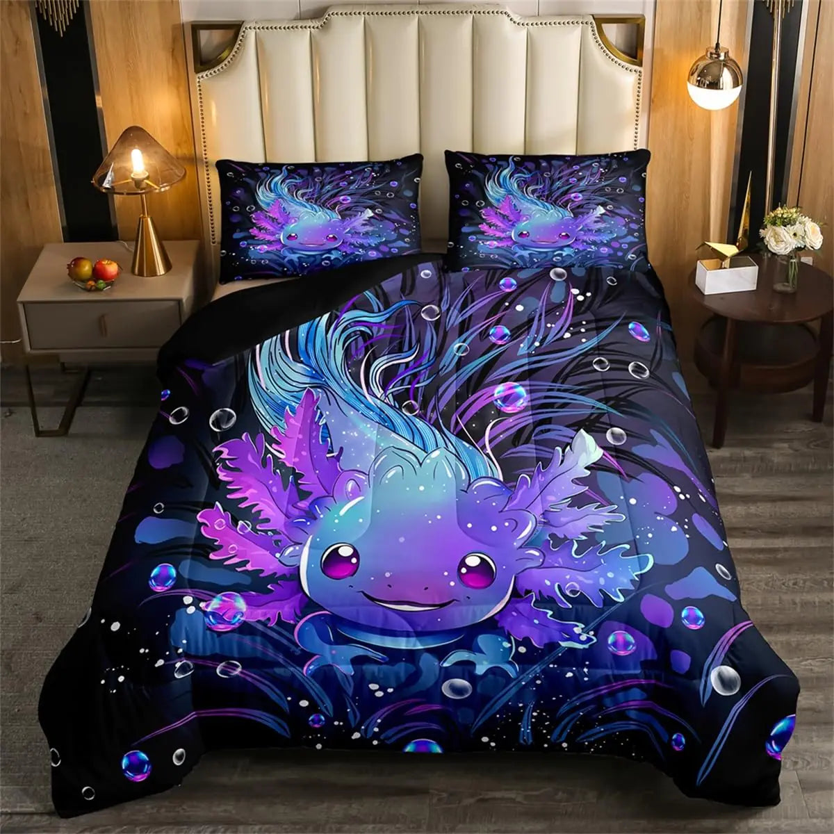 Axolotl Dream Twin Bedding Set for Kids