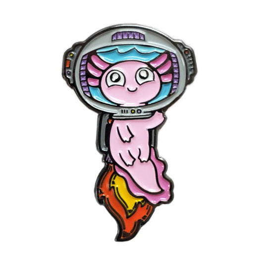 Space Axolotl Enamel Pin